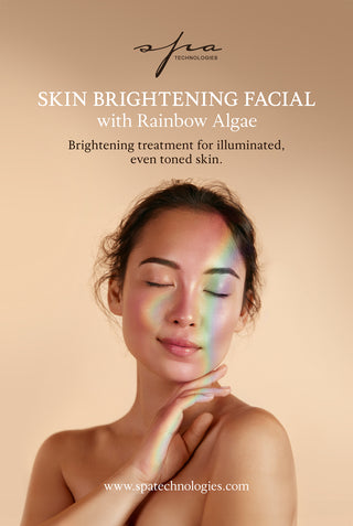 Skin Brightening Facial with Rainbow Algae - Large Poster