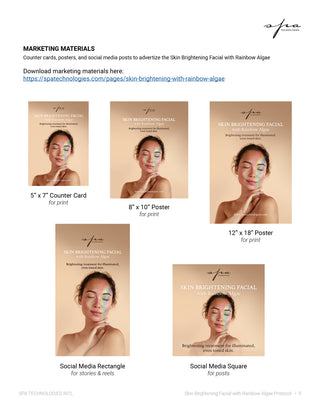 Skin Brightening Facial with Rainbow Algae - Protocol Book